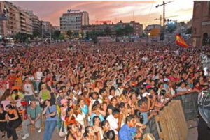 Festimadrid, an evangelical street festival in Madrid, 2005