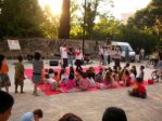 Romanian church sing and mime